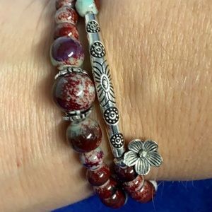 🌷2/$30🌷Ceramic Multi-Layer Bead Bracelet